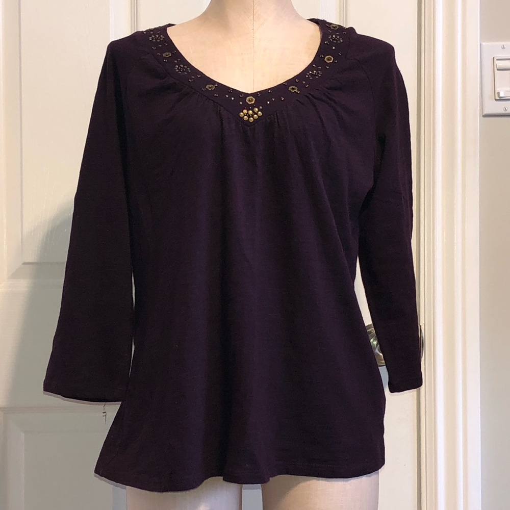 3/$20 Jessica purple long sleeve top